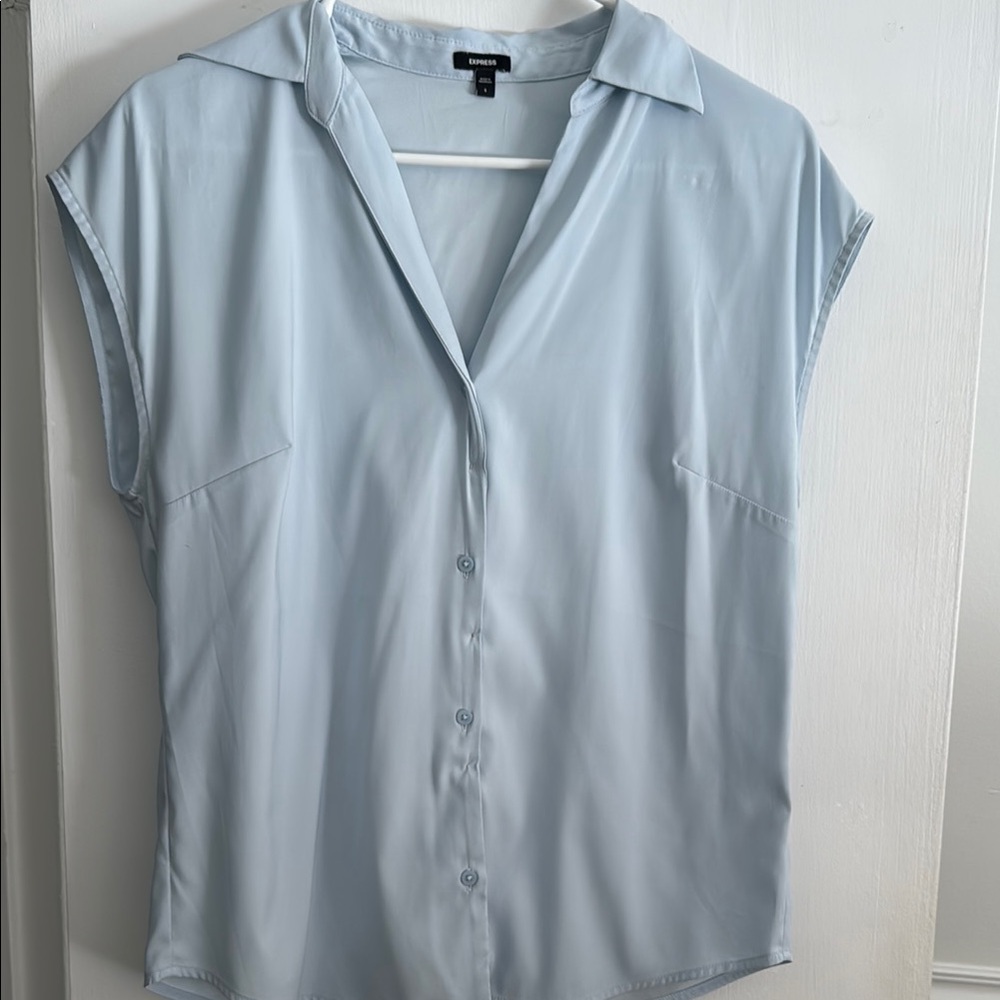 Express Light Blue Blouse